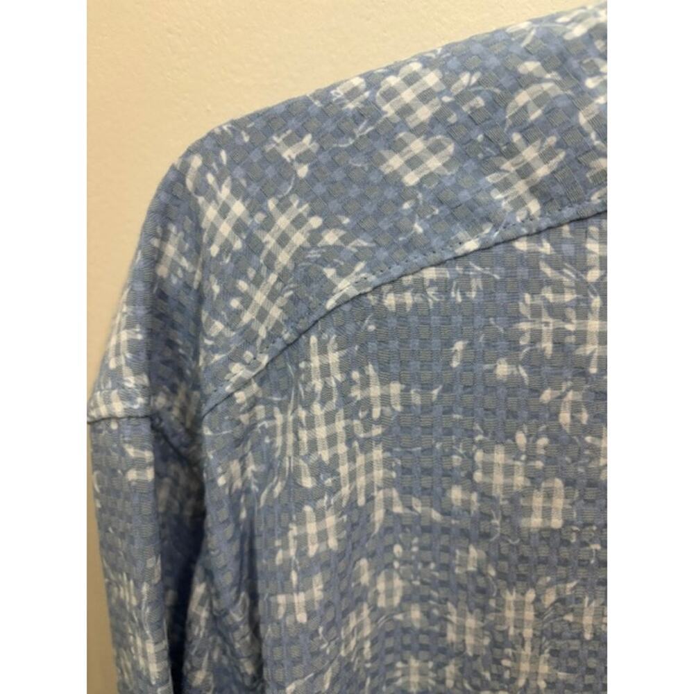 ROBERT GRAHAM Shirt 3XL Classic Fit Button Blue Unique Print NWT - Picture 7 of 11